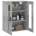 vidaXL Dulap cu montaj pe perete, gri beton, 69,5x34x90 cm