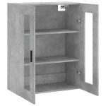 vidaXL Dulap cu montaj pe perete, gri beton, 69,5x34x90 cm