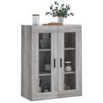 vidaXL Dulap montat pe perete, gri sonoma, 69,5x34x90 cm