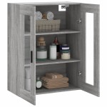 vidaXL Dulap montat pe perete, gri sonoma, 69,5x34x90 cm