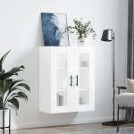 vidaXL Dulap cu montaj pe perete, alb, 69,5x34x90 cm
