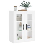 vidaXL Dulap cu montaj pe perete, alb, 69,5x34x90 cm