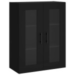 vidaXL Dulap cu montaj pe perete, negru, 69,5x34x90 cm vidaXL Dulap cu montaj pe perete, negru, 69,5x34x90 cm