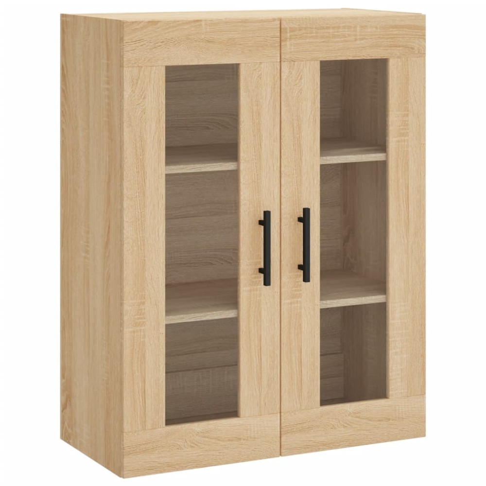 vidaXL Dulap TV montat pe perete, stejar sonoma, 69,5x34x90 cm