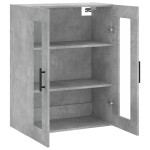 vidaXL Dulap cu montaj pe perete, gri beton, 69,5x34x90 cm vidaXL Dulap cu montaj pe perete, gri beton, 69,5x34x90 cm