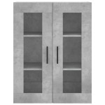 vidaXL Dulap cu montaj pe perete, gri beton, 69,5x34x90 cm vidaXL Dulap cu montaj pe perete, gri beton, 69,5x34x90 cm