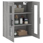vidaXL Dulap montat pe perete, gri sonoma, 69,5x34x90 cm