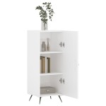 vidaXL Servantă, alb, 34,5x34x90 cm, lemn compozit vidaXL Servantă, alb, 34,5x34x90 cm, lemn compozit