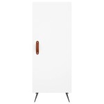 vidaXL Servantă, alb, 34,5x34x90 cm, lemn compozit vidaXL Servantă, alb, 34,5x34x90 cm, lemn compozit
