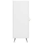vidaXL Servantă, alb, 34,5x34x90 cm, lemn compozit vidaXL Servantă, alb, 34,5x34x90 cm, lemn compozit