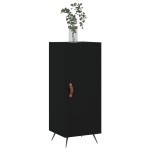 vidaXL Servantă, negru, 34,5x34x90 cm, lemn compozit