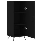 vidaXL Servantă, negru, 34,5x34x90 cm, lemn compozit