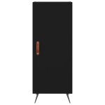 vidaXL Servantă, negru, 34,5x34x90 cm, lemn compozit