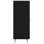 vidaXL Servantă, negru, 34,5x34x90 cm, lemn compozit
