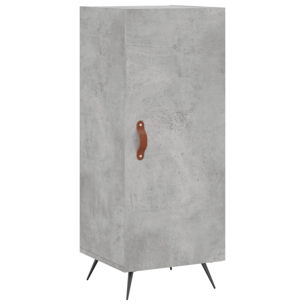 vidaXL Servantă, gri beton, 34,5x34x90 cm, lemn compozit