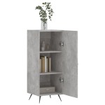 vidaXL Servantă, gri beton, 34,5x34x90 cm, lemn compozit vidaXL Servantă, gri beton, 34,5x34x90 cm, lemn compozit