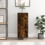 vidaXL Servantă, stejar fumuriu, 34,5x34x90 cm, lemn compozit vidaXL Servantă, stejar fumuriu, 34,5x34x90 cm, lemn compozit