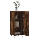 vidaXL Servantă, stejar fumuriu, 34,5x34x90 cm, lemn compozit vidaXL Servantă, stejar fumuriu, 34,5x34x90 cm, lemn compozit