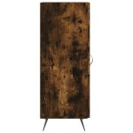 vidaXL Servantă, stejar fumuriu, 34,5x34x90 cm, lemn compozit vidaXL Servantă, stejar fumuriu, 34,5x34x90 cm, lemn compozit