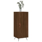 vidaXL Servantă, stejar maro, 34,5x34x90 cm, lemn compozit