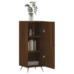 vidaXL Servantă, stejar maro, 34,5x34x90 cm, lemn compozit