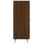 vidaXL Servantă, stejar maro, 34,5x34x90 cm, lemn compozit