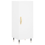 vidaXL Servantă, alb, 34,5x34x90 cm, lemn compozit vidaXL Servantă, alb, 34,5x34x90 cm, lemn compozit