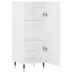 vidaXL Servantă, alb, 34,5x34x90 cm, lemn compozit vidaXL Servantă, alb, 34,5x34x90 cm, lemn compozit
