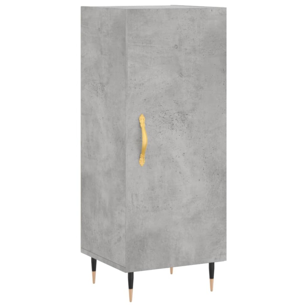 vidaXL Servantă, gri beton, 34,5x34x90 cm, lemn compozit