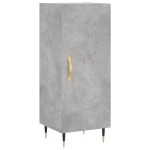 vidaXL Servantă, gri beton, 34,5x34x90 cm, lemn compozit vidaXL Servantă, gri beton, 34,5x34x90 cm, lemn compozit