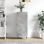 vidaXL Servantă, gri beton, 34,5x34x90 cm, lemn compozit vidaXL Servantă, gri beton, 34,5x34x90 cm, lemn compozit