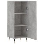 vidaXL Servantă, gri beton, 34,5x34x90 cm, lemn compozit vidaXL Servantă, gri beton, 34,5x34x90 cm, lemn compozit