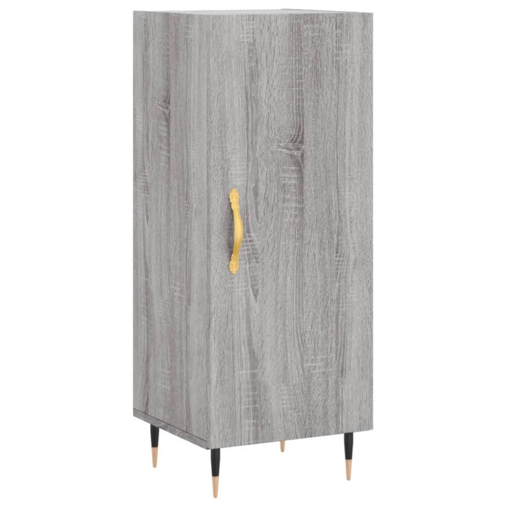 vidaXL Servantă, gri sonoma, 34,5x34x90 cm, lemn compozit