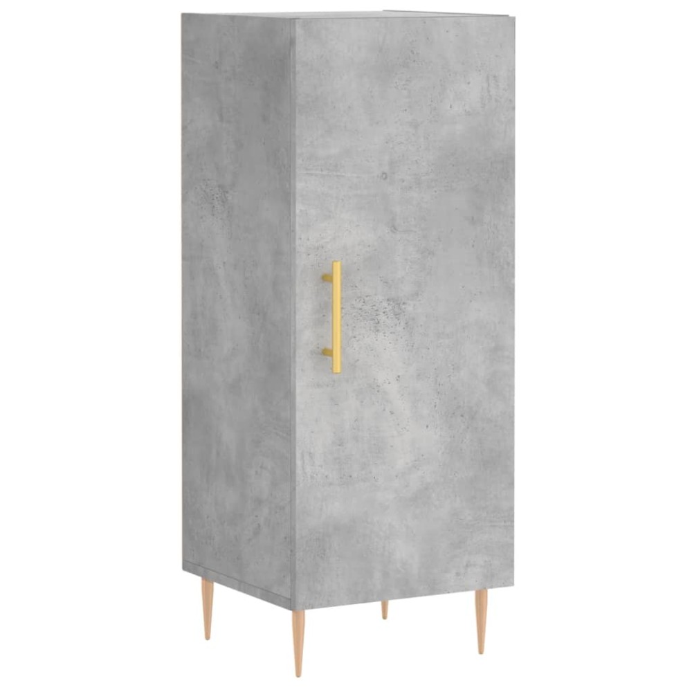 vidaXL Servantă, gri beton, 34,5x34x90 cm, lemn compozit