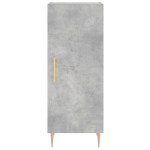 vidaXL Servantă, gri beton, 34,5x34x90 cm, lemn compozit vidaXL Servantă, gri beton, 34,5x34x90 cm, lemn compozit