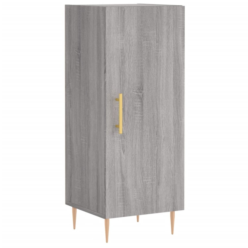 vidaXL Servantă, gri sonoma, 34,5x34x90 cm, lemn compozit