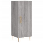vidaXL Servantă, gri sonoma, 34,5x34x90 cm, lemn compozit vidaXL Servantă, gri sonoma, 34,5x34x90 cm, lemn compozit