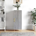 vidaXL Servantă, gri sonoma, 34,5x34x90 cm, lemn compozit vidaXL Servantă, gri sonoma, 34,5x34x90 cm, lemn compozit