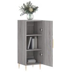 vidaXL Servantă, gri sonoma, 34,5x34x90 cm, lemn compozit vidaXL Servantă, gri sonoma, 34,5x34x90 cm, lemn compozit