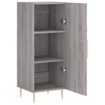 vidaXL Servantă, gri sonoma, 34,5x34x90 cm, lemn compozit vidaXL Servantă, gri sonoma, 34,5x34x90 cm, lemn compozit