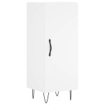 vidaXL Servantă, alb, 34,5x34x90 cm, lemn compozit vidaXL Servantă, alb, 34,5x34x90 cm, lemn compozit