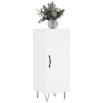 vidaXL Servantă, alb, 34,5x34x90 cm, lemn compozit vidaXL Servantă, alb, 34,5x34x90 cm, lemn compozit