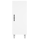 vidaXL Servantă, alb, 34,5x34x90 cm, lemn compozit vidaXL Servantă, alb, 34,5x34x90 cm, lemn compozit