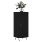 vidaXL Servantă, negru, 34,5x34x90 cm, lemn compozit vidaXL Servantă, negru, 34,5x34x90 cm, lemn compozit
