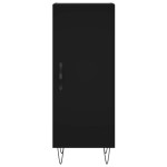 vidaXL Servantă, negru, 34,5x34x90 cm, lemn compozit vidaXL Servantă, negru, 34,5x34x90 cm, lemn compozit