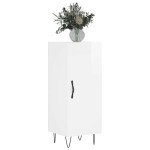 vidaXL Servantă, alb extralucios, 34,5x34x90 cm, lemn compozit vidaXL Servantă, alb extralucios, 34,5x34x90 cm, lemn compozit