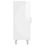 vidaXL Servantă, alb extralucios, 34,5x34x90 cm, lemn compozit vidaXL Servantă, alb extralucios, 34,5x34x90 cm, lemn compozit