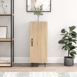 vidaXL Servantă, stejar sonoma, 34,5x34x90 cm, lemn compozit