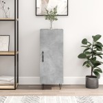vidaXL Servantă, gri beton, 34,5x34x90 cm, lemn compozit vidaXL Servantă, gri beton, 34,5x34x90 cm, lemn compozit