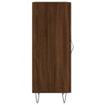 vidaXL Servantă, stejar maro, 34,5x34x90 cm, lemn compozit